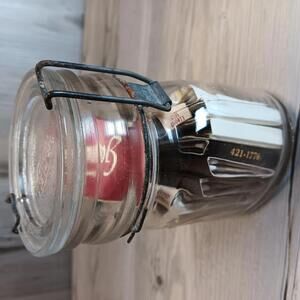 Vintage Hormel Glass Jar with Paper Matchbook Collection